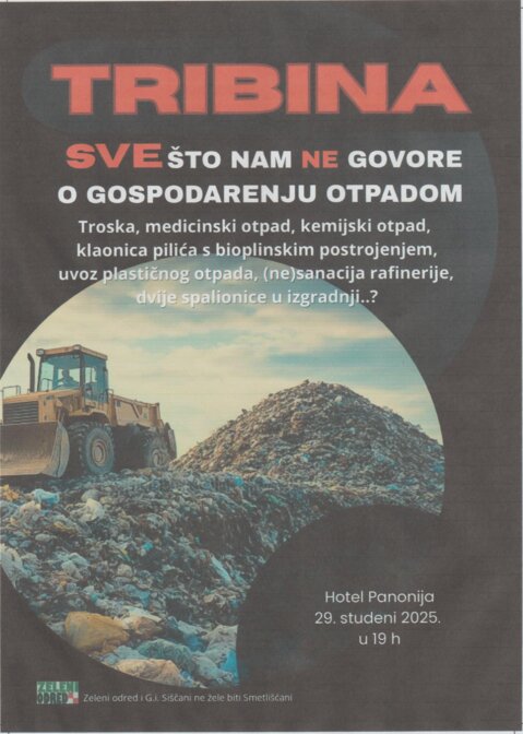 Tribina: Sve što nam ne govore o gospodarenju otpadom